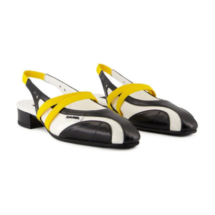 Sling Back Peachy - Carel - Baumwolle - Schwarz