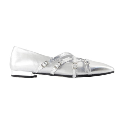 Eloise Ballerinas - Carel - Leder - Silber