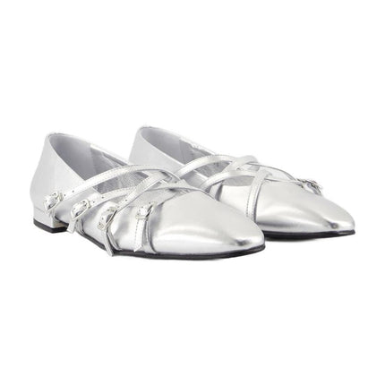 Eloise Ballerinas - Carel - Leder - Silber
