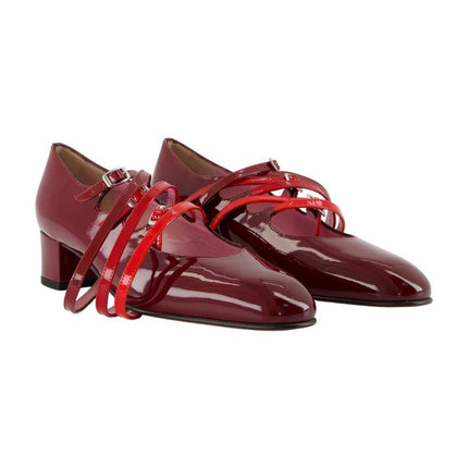 Spaghetti-Pumps - Carel - Leder - Bordeaux