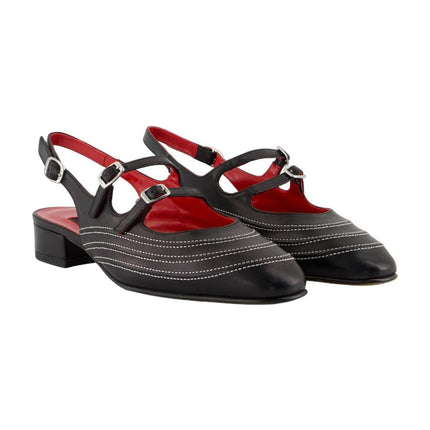 Sandalen Peche Moto - Carel - Leder - Schwarz