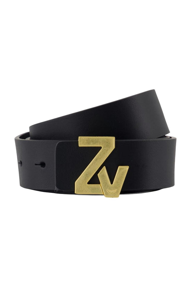 Zv Initiale Gürtel - Zadig & Voltaire - Leder - Schwarz
