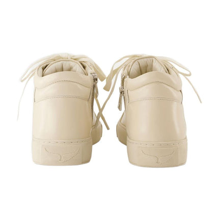 Sneakers Mid Fly On - Zadig & Voltaire - Leder - Weiß