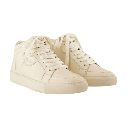 Sneakers Mid Fly On - Zadig & Voltaire - Leder - Weiß