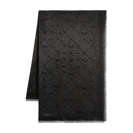 Glenn Monogram-Schal - Zadig & Voltaire - Viskose - Schwarz