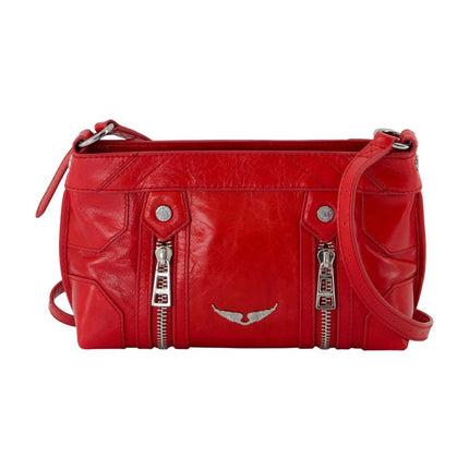 Sunny Mood Schultertasche - Zadig & Voltaire - Leder - Rot