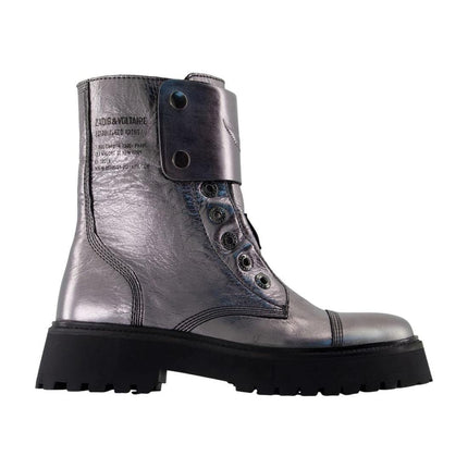 Joe Fast Stiefeletten - Zadig & Voltaire - Leder - Silber