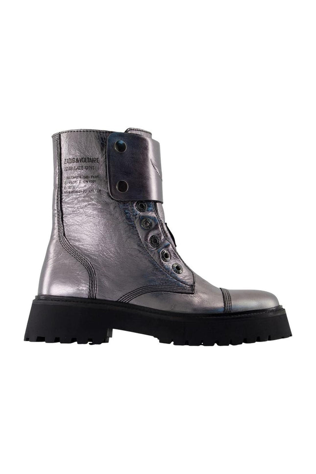 Joe Fast Stiefeletten - Zadig & Voltaire - Leder - Silber
