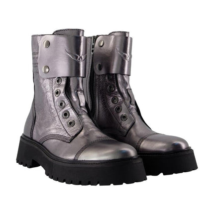 Joe Fast Stiefeletten - Zadig & Voltaire - Leder - Silber