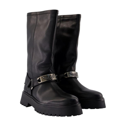 Angie Smooth Stiefeletten - Zadig & Voltaire - Leder - Schwarz
