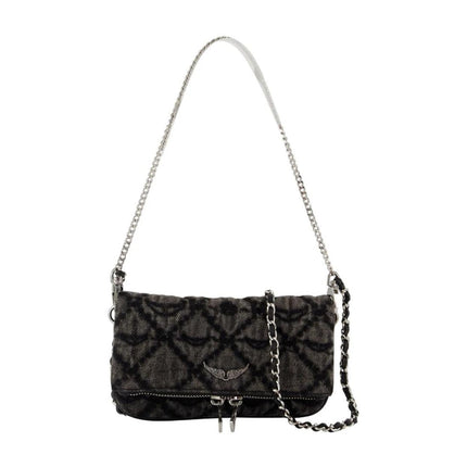 Wallet On Chain Rock Nano - Zadig & Voltaire - Baumwolle - Grau