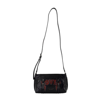 Sunny Mood Punk Schultertasche - Zadig & Voltaire - Leder - Schwarz