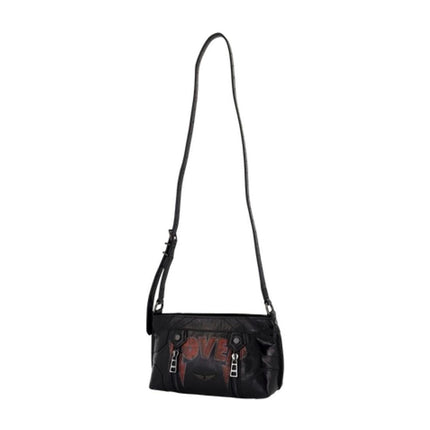 Sunny Mood Punk Schultertasche - Zadig & Voltaire - Leder - Schwarz