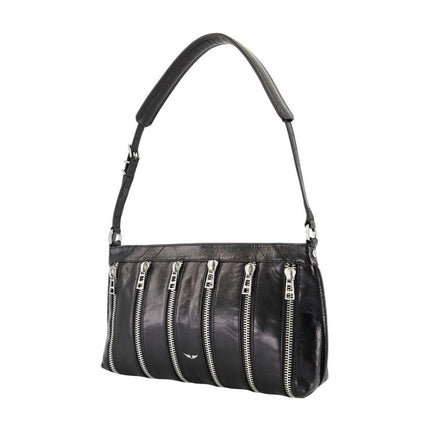 Sunny Moody Schultertasche - Zadig & Voltaire - Leder - Schwarz