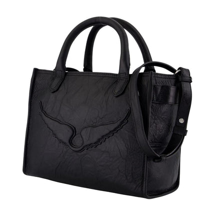 Einkaufstasche Angel Xs - Zadig & Voltaire - Leder - Schwarz