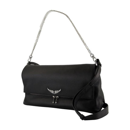 Rocky Xl Schultertasche - Zadig & Voltaire - Leder - Schwarz