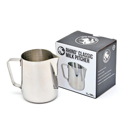 Rhinowares Milch-Kanne 360 ml – Profi-Edelstahl-Pitcher