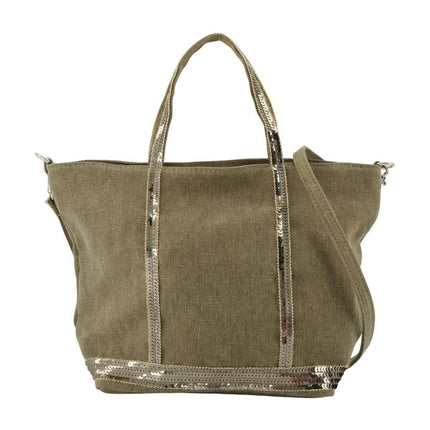 Einkaufstasche S - Vanessa Bruno - Leinen - Khaki