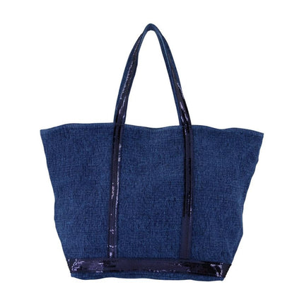 Cabas L Zipped - Vanessa Bruno - Leinen - Blau