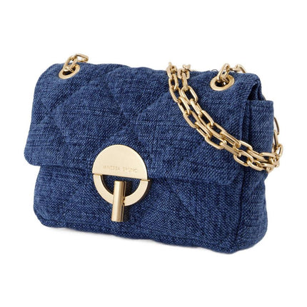 Nano Moon Handtasche - Vanessa Bruno - Leinen - Blau