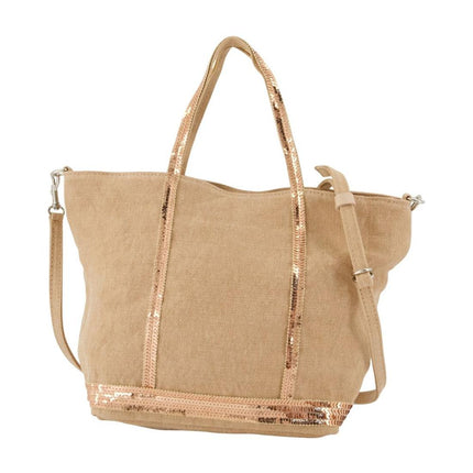 Einkaufstasche S - Vanessa Bruno - Leinen - Rosa