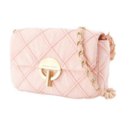 Moon Medium Schultertasche - Vanessa Bruno - Baumwolle - Rosa