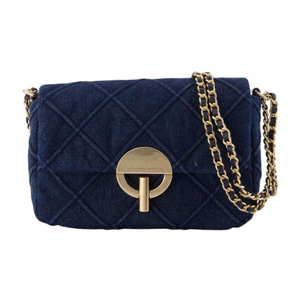 Moon Medium Schultertasche - Vanessa Bruno - Baumwolle - Blau