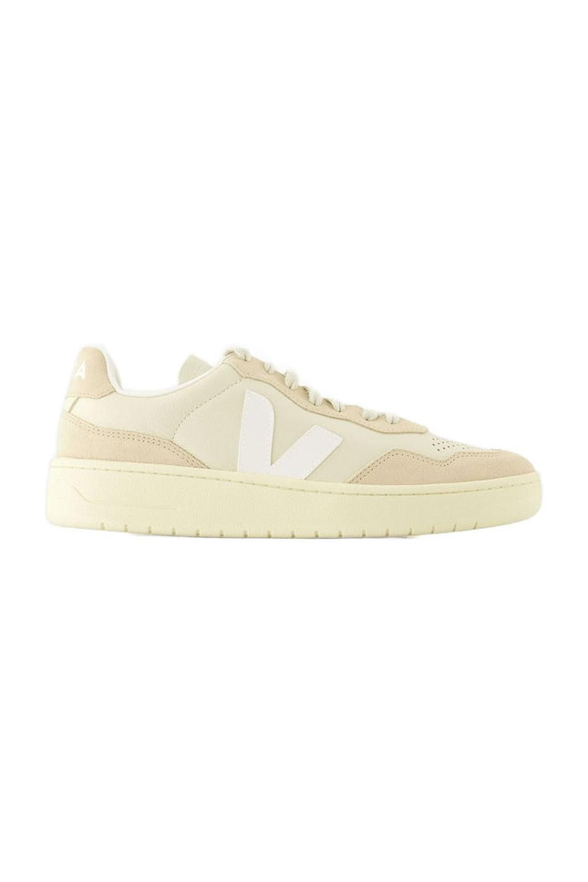 Sneakers V-90 - Veja - Leder - Beige