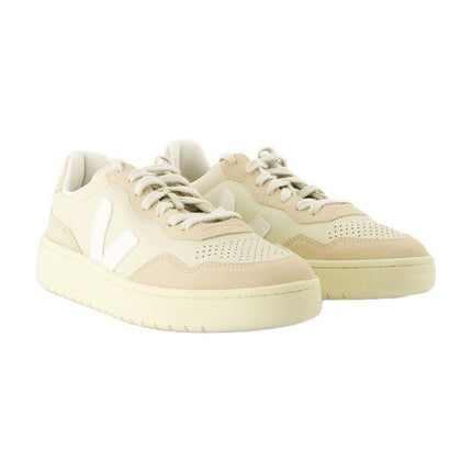 Sneakers V-90 - Veja - Leder - Beige