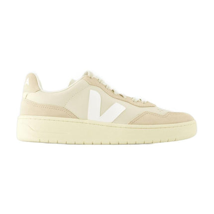 Sneakers V-90 - Veja - Leder - Beige