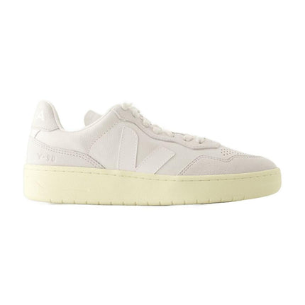 Sneakers V-90 - Veja - Leder - Weiß