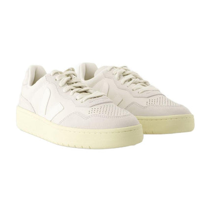 Sneakers V-90 - Veja - Leder - Weiß