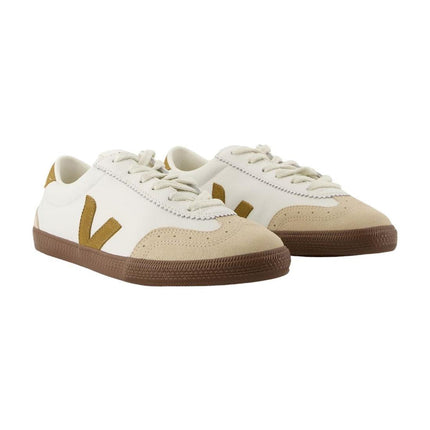 Volleyball Sneakers - Veja - Leder - Weiß