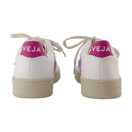 Sneakers V-10 W - Veja - Baumwolle - Weiß