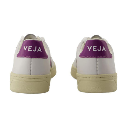 Sneakers V-12 - Veja - Leder - Weiß Cosmos