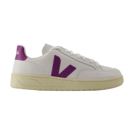 Sneakers V-12 - Veja - Leder - Weiß Cosmos