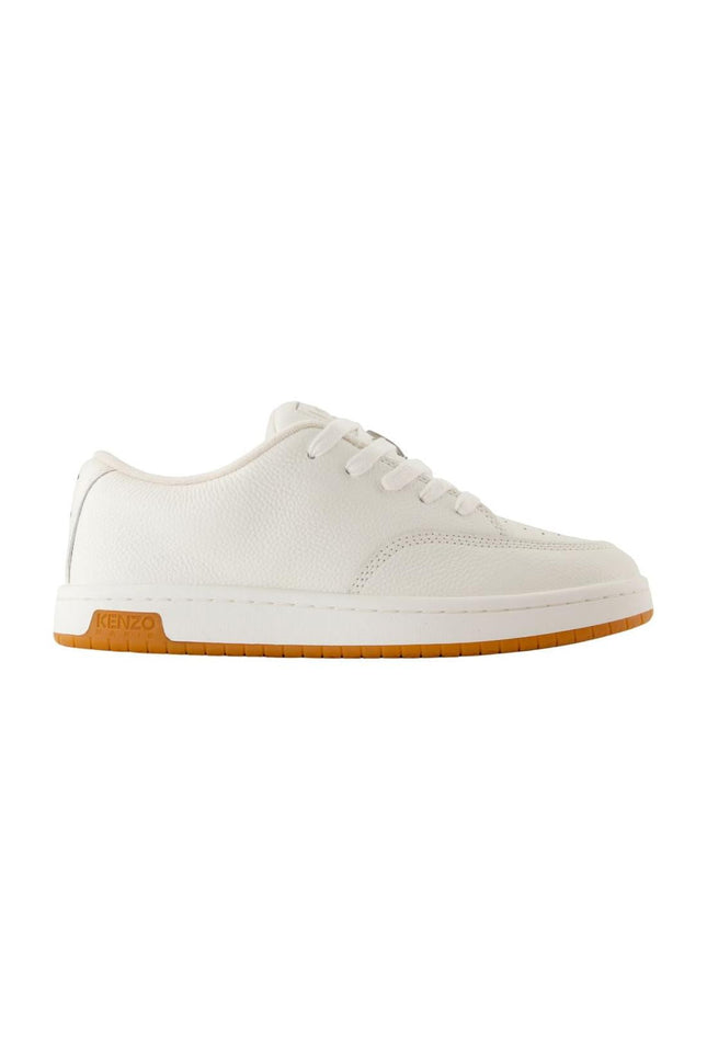 Dome Low Top Sneakers - Kenzo - Leder - Weiß