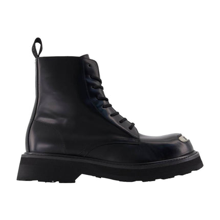 Stiefeletten New Kenzo Smile Lace Up Boots - Kenzo - Leder - Schwarz