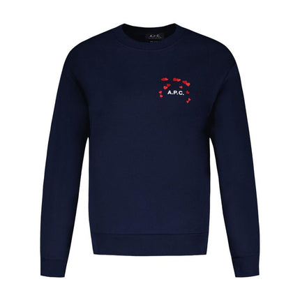 Valentin Sweat T-Shirt - A.P.C. - Baumwolle - Blau