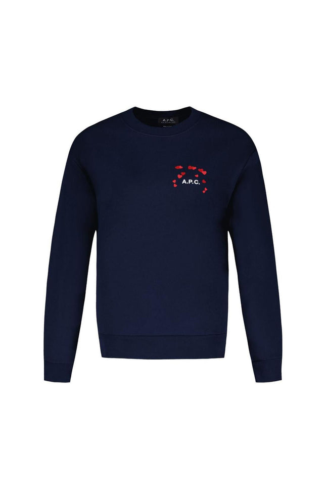 Valentin Sweat T-Shirt - A.P.C. - Baumwolle - Blau