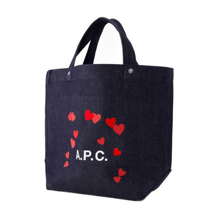 Thais Mini Blondie Einkaufstasche - A.P.C. - Baumwolle - Blau