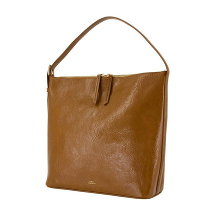Schultertasche Vera - A.P.C. - Leder - Braun