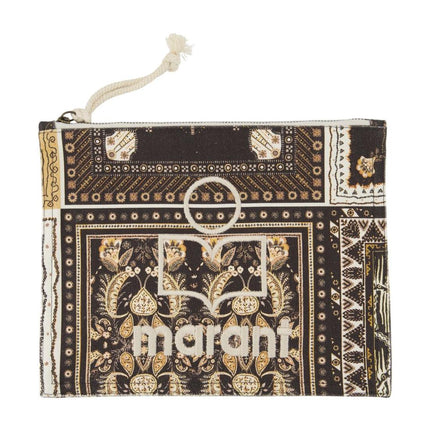 Netia Ge Clutch - Isabel Marant - Baumwolle - Schwarz