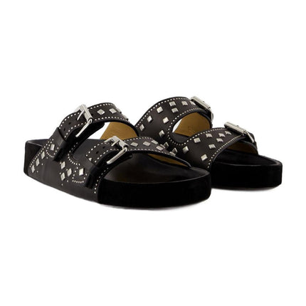 Lennyo Gb Sandalen - Isabel Marant - Leder - Schwarz