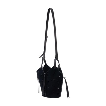 Tampa Mini Gd Schultertasche - Isabel Marant - Leder - Schwarz