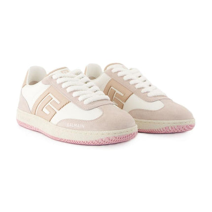 Swan Sneakers - Balmain - Leder - Beige