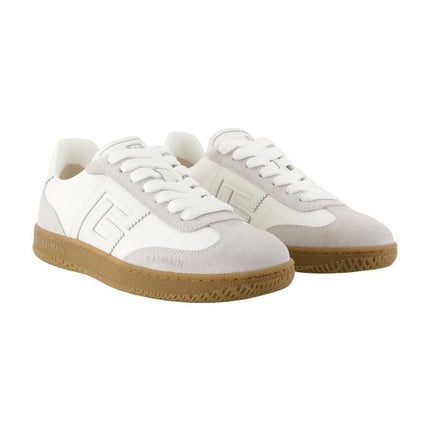 Swan Sneakers - Balmain - Leder - Weiß