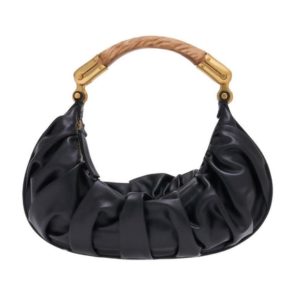 Handtasche Ebene Medium - Balmain - Leder - Schwarz