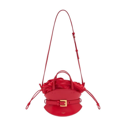 Shuffle Mini Handtasche - Balmain - Leder - Rot