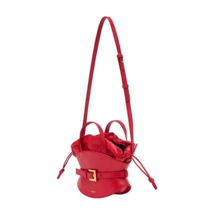Shuffle Mini Handtasche - Balmain - Leder - Rot